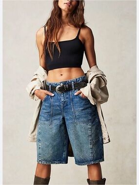 WE THE FREE People Extreme Measures Barrel Shorts Grunge Sk8r Size 31x12